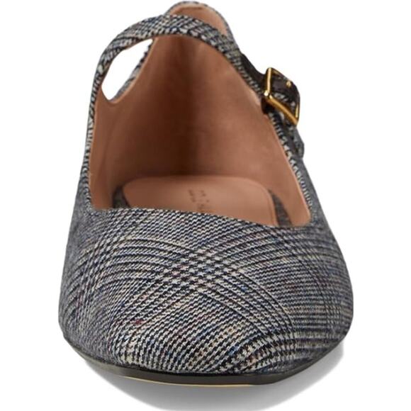 NIB Cole Haan Women's Multi Plaid Textle Bridge Mary Jane Ballet Size 6B - Picture 4 of 10